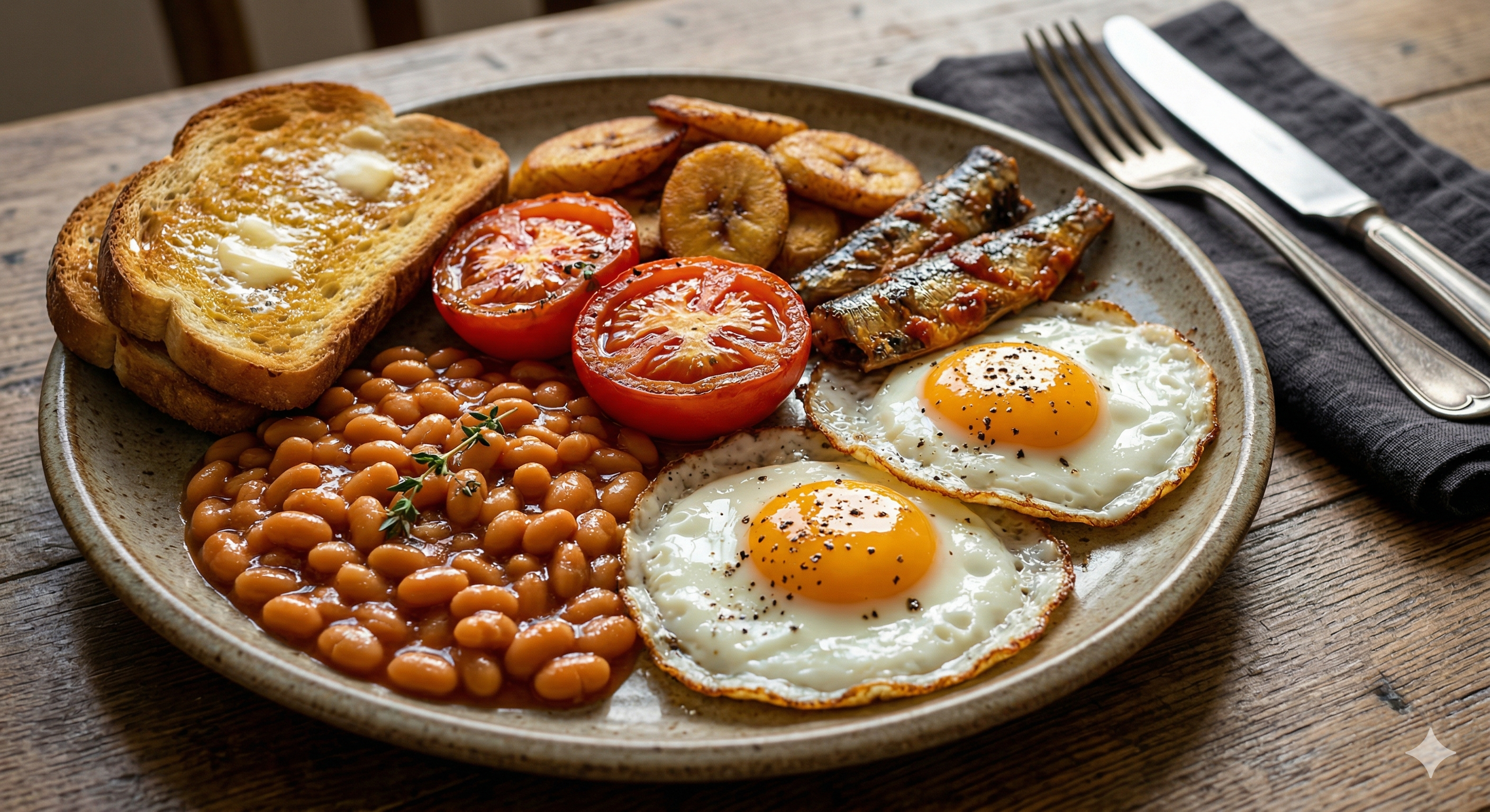 An English Breakfast, Made With What's in the Cupboard