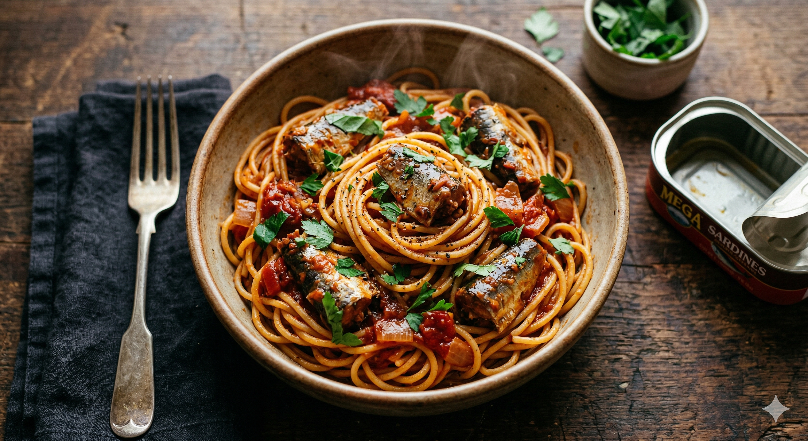 Sardine Pasta Nigerian Style